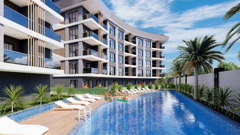 Alanya Konaklı 'da  1+1 Yeni Satılık Daire