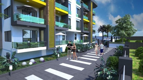 Alanya Kestel'de Satılık 1+1 Yeni  Daire