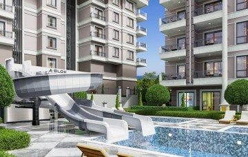 Alanya Kargıcak  Mahallesinde Yeni Lüks Satılık 1+1 Daire
