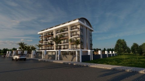Alanya Green Sıde  Residence'de Satılık  Lüks 1+1 Daire