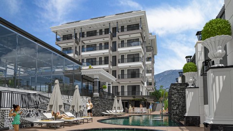 Alanya Elite 8  Yeni Lüks Satılık 1+1 Daire