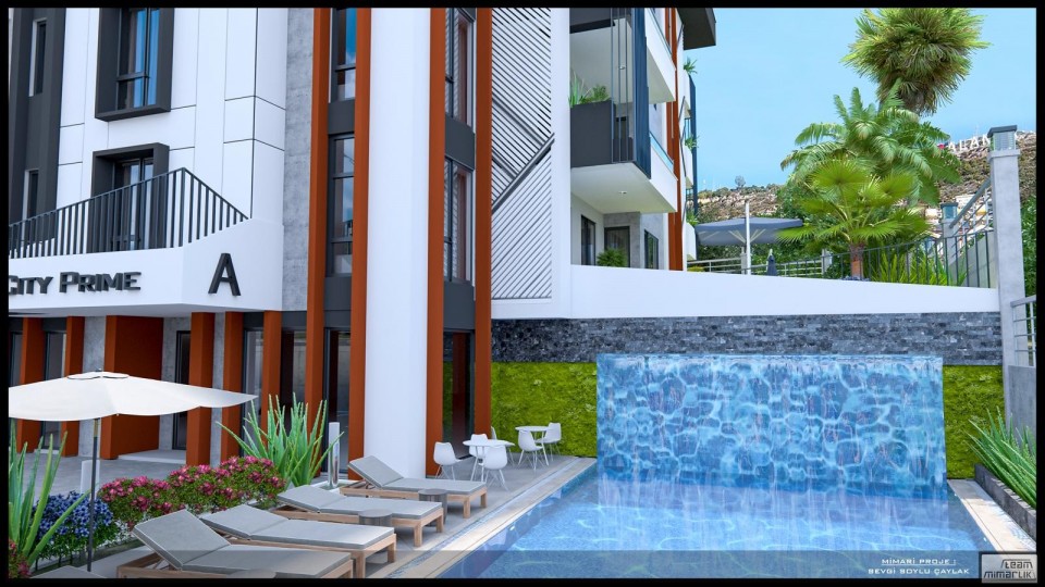 Alanya City Prime Projesinden Satılık Lüks 2+1 Daire